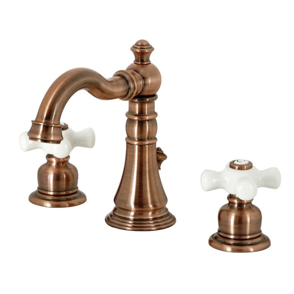 Kingston Brass Widespread Bathroom Faucet, Antique Copper FSC197PXAC